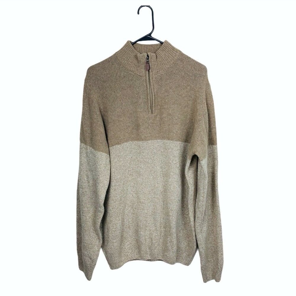 LUCA NOBILI 1/4 Zip Pullover Sweater Wool Blend